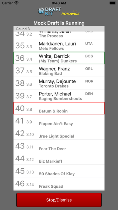 Fantasy Basketball Draft '24 Screenshots