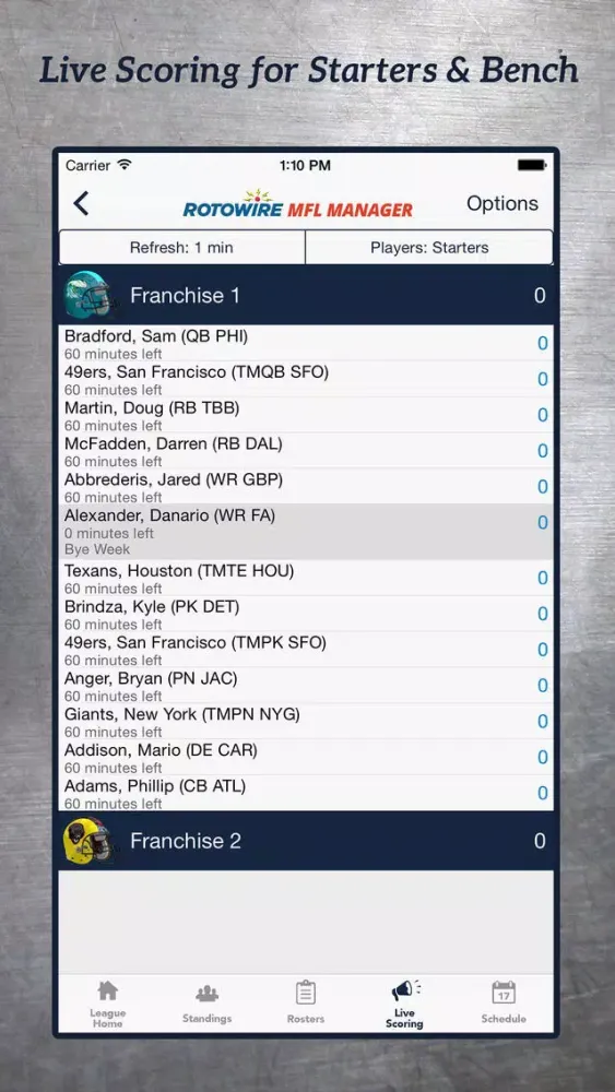 MyFantasyLeague Manager 2018 스크린샷