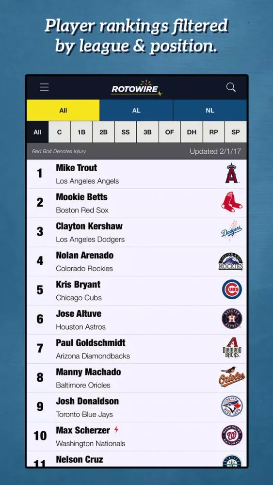 Fantasy Baseball Assistant '18 Screenshots