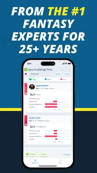 RotoWire Picks | Player Props Screenshots