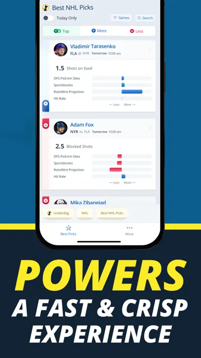 RotoWire Picks | Player Props Screenshots