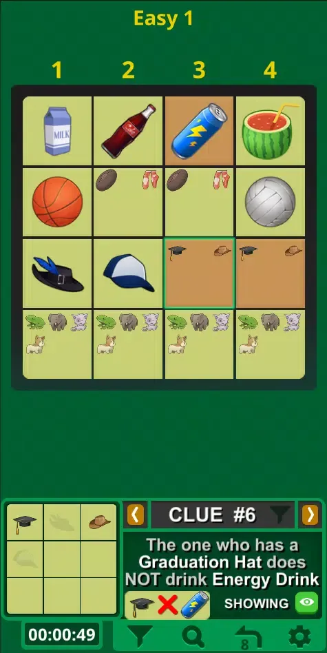 Captures d'écran de Einstein's Riddle Logic Puzzle