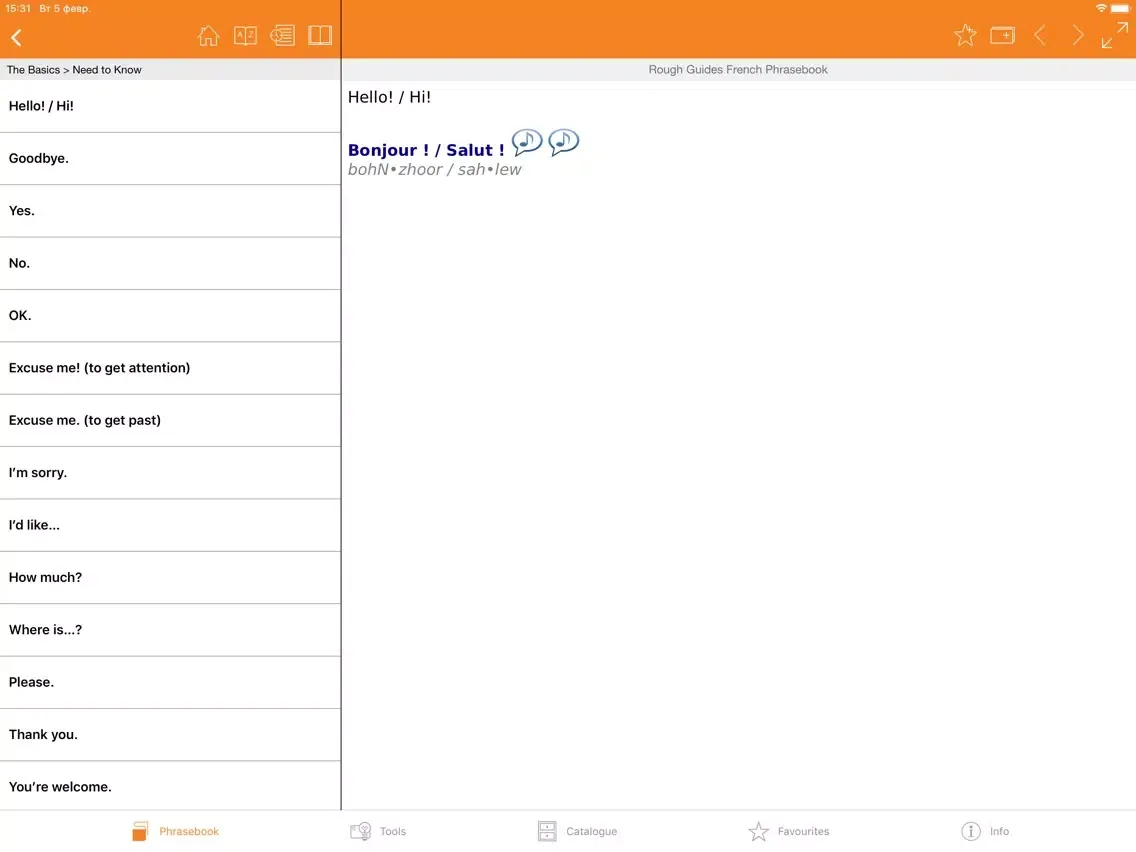 Rough Guides Phrasebooks iPad  स्क्रीनशॉट