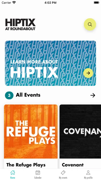 ภาพหน้าจอของ HIPTIX at Roundabout