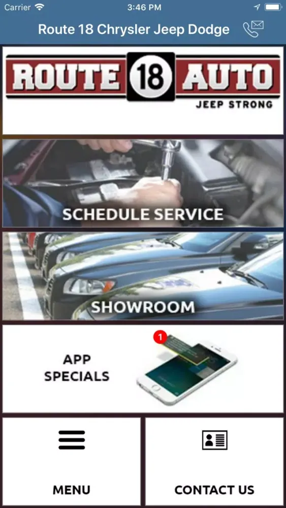 Capturas de pantalla de Route 18 Chrysler Jeep Dodge
