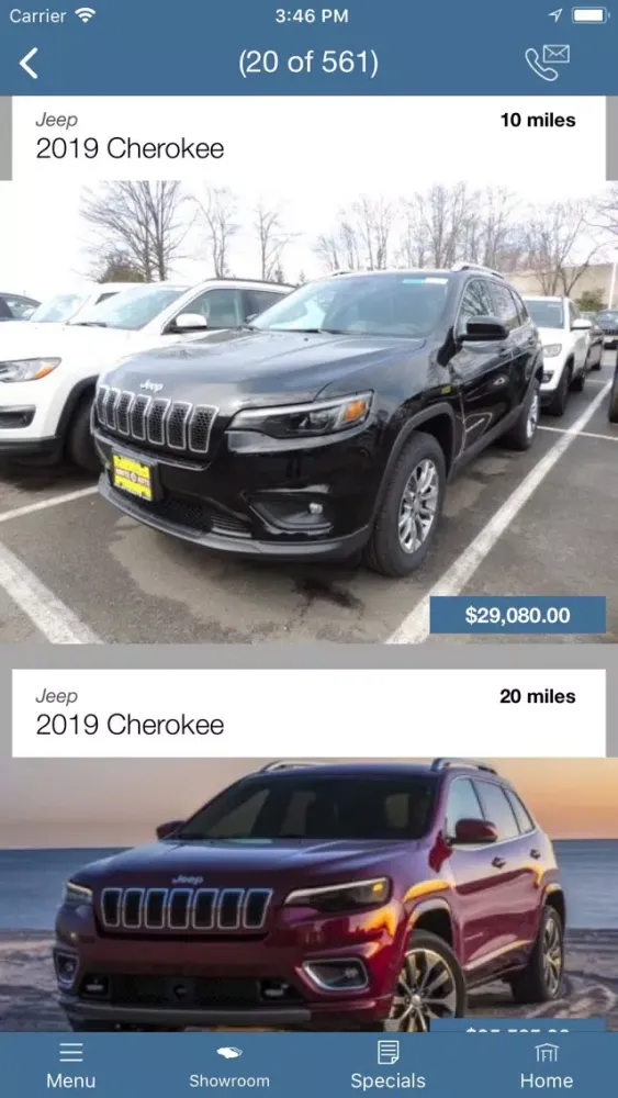 Capturas de pantalla de Route 18 Chrysler Jeep Dodge