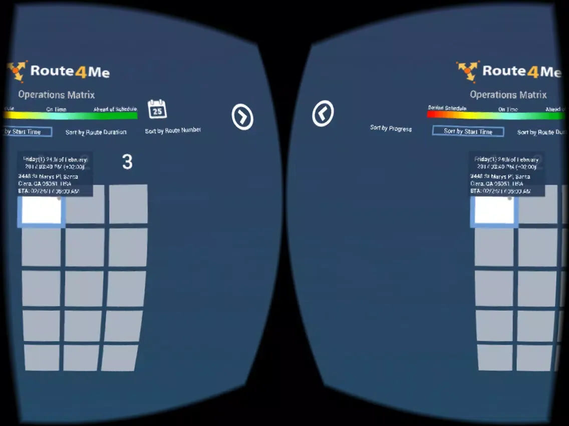 صور Route4Me Operations VR iPad 