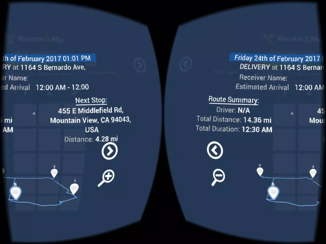 صور Route4Me Operations VR iPad 