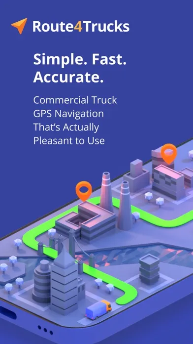 Captures d'écran de Route4Trucks - Truck GPS App