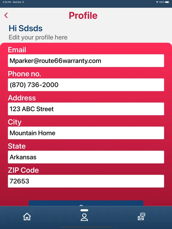 Screenshot di Route 66 Extended Warranty iPad 