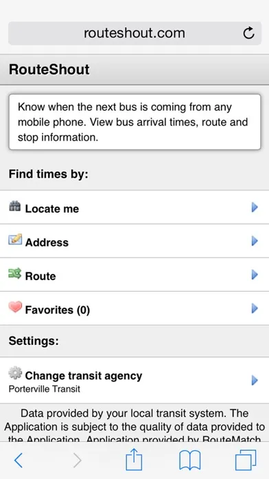 RouteShout Screenshots