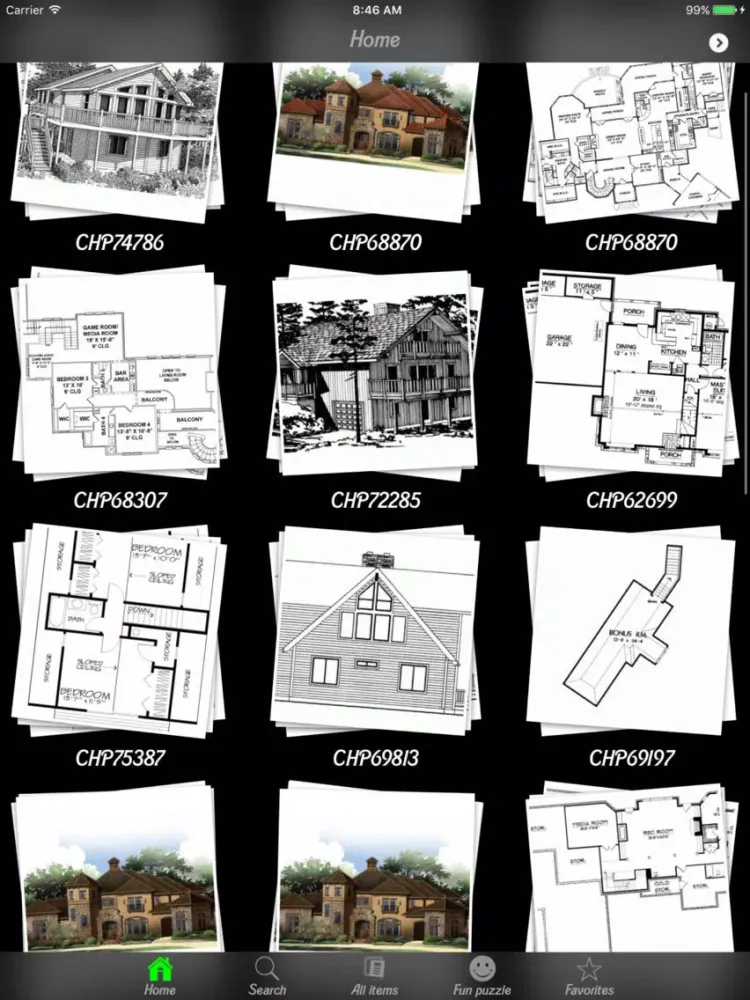 Tangkapan skrin Chalet House Plans Guide iPad 