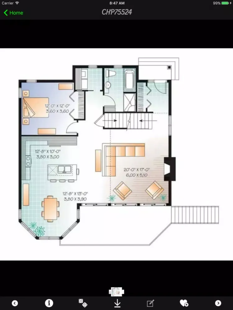 Tangkapan skrin Chalet House Plans Guide iPad 