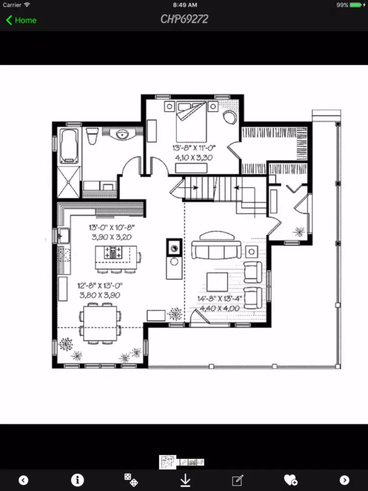 Tangkapan skrin Chalet House Plans Guide iPad 