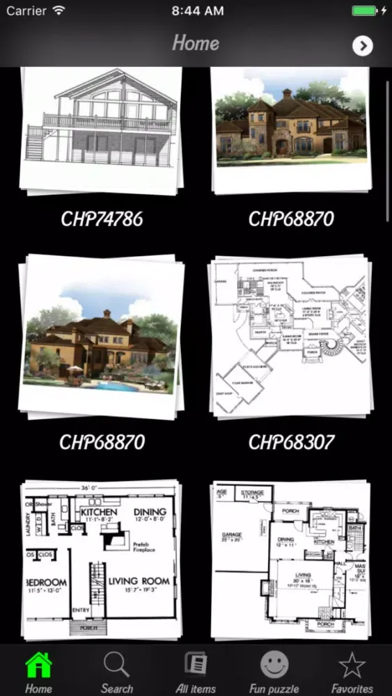 Tangkapan skrin Chalet House Plans Guide