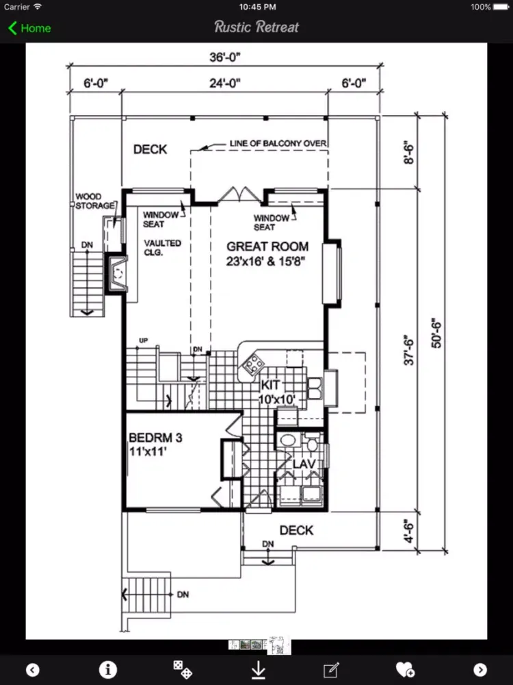 صور Mountain House Plans Kit iPad 