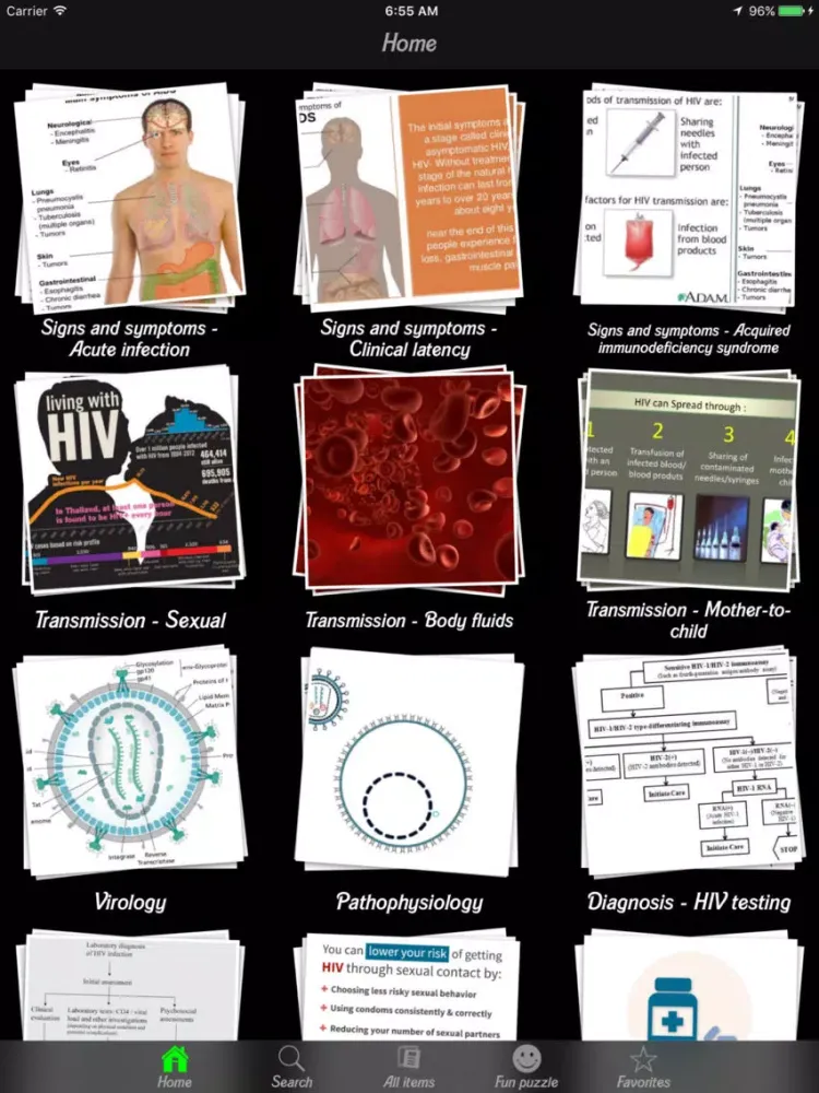 HIV-AIDS Guide iPad  سکرین شاٹس