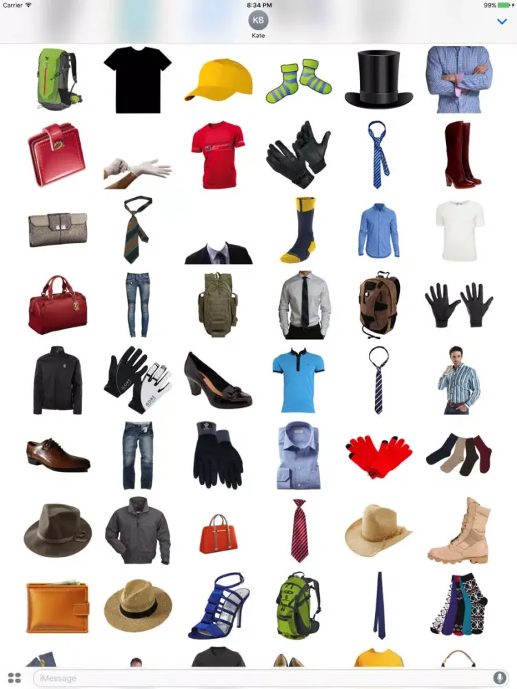 Fun Clothing Stickers! iPad  سکرین شاٹس