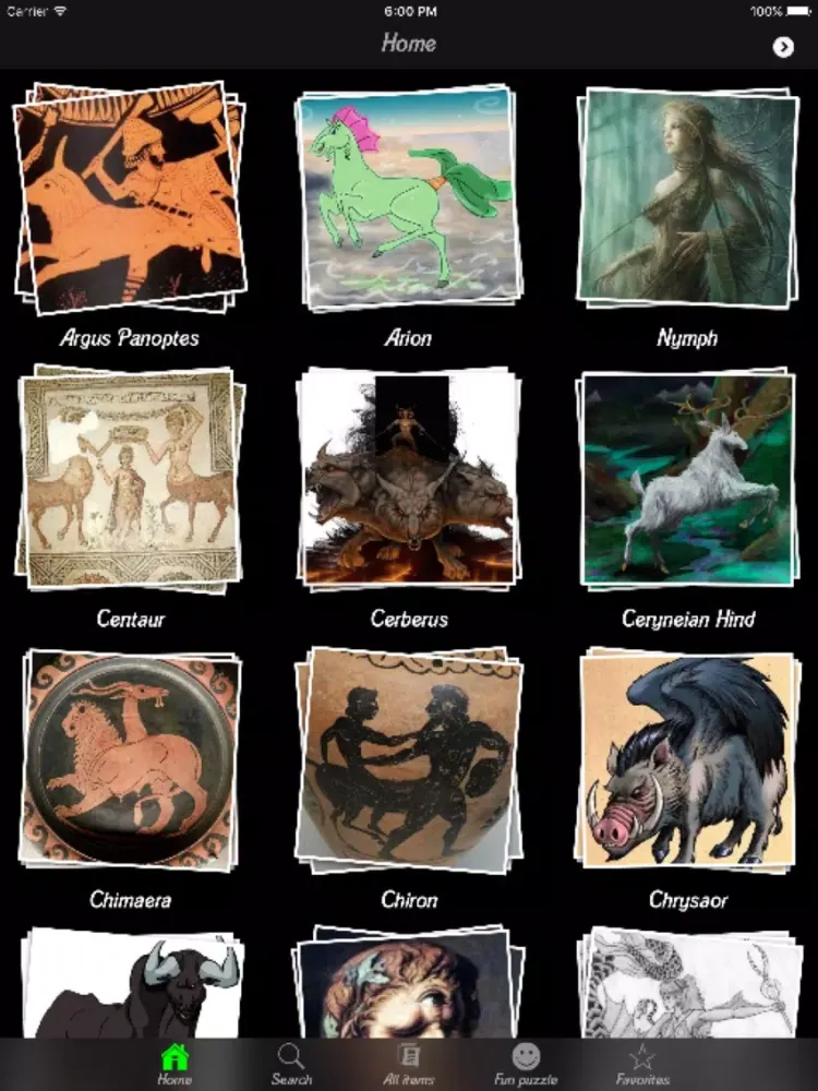 Greek Mithology Info! iPad 应用截图