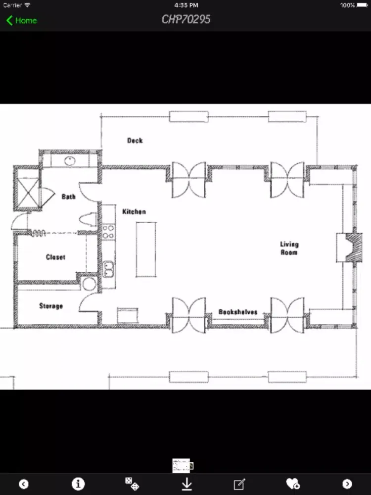 Ảnh chụp màn hình của Cabin House Plans Info! iPad 