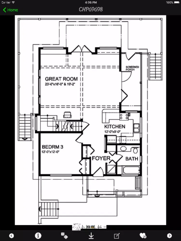 Ảnh chụp màn hình của Cabin House Plans Info! iPad 