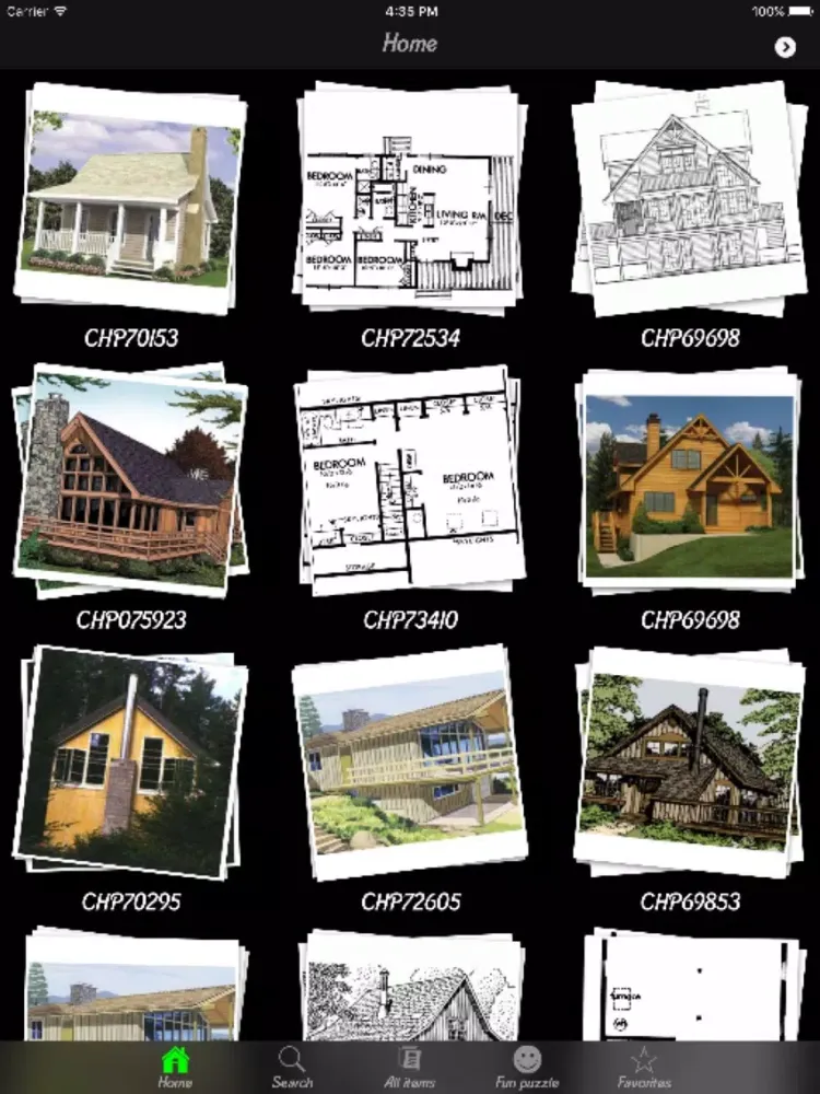Ảnh chụp màn hình của Cabin House Plans Info! iPad 