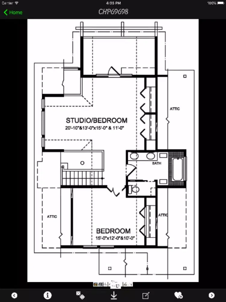 Ảnh chụp màn hình của Cabin House Plans Info! iPad 