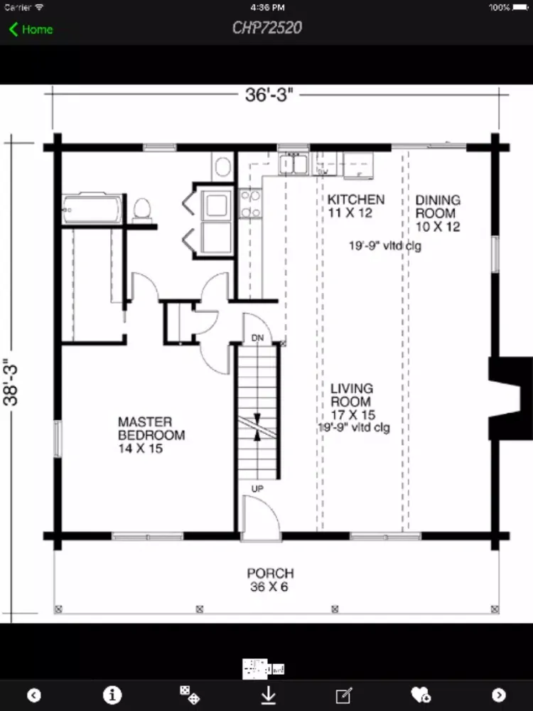 Ảnh chụp màn hình của Cabin House Plans Info! iPad 