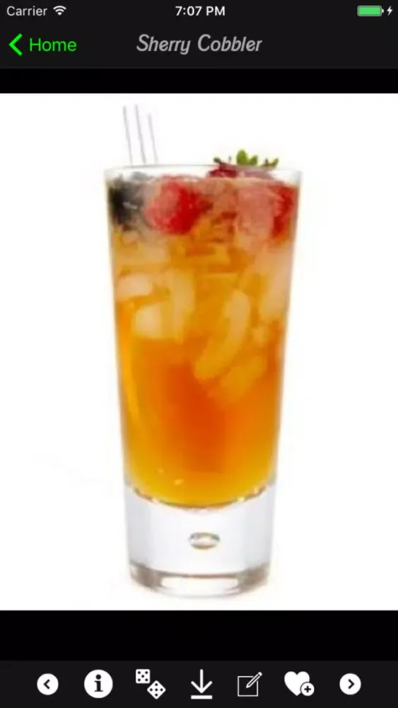 Capturas de tela do Cocktail Recipes Guide