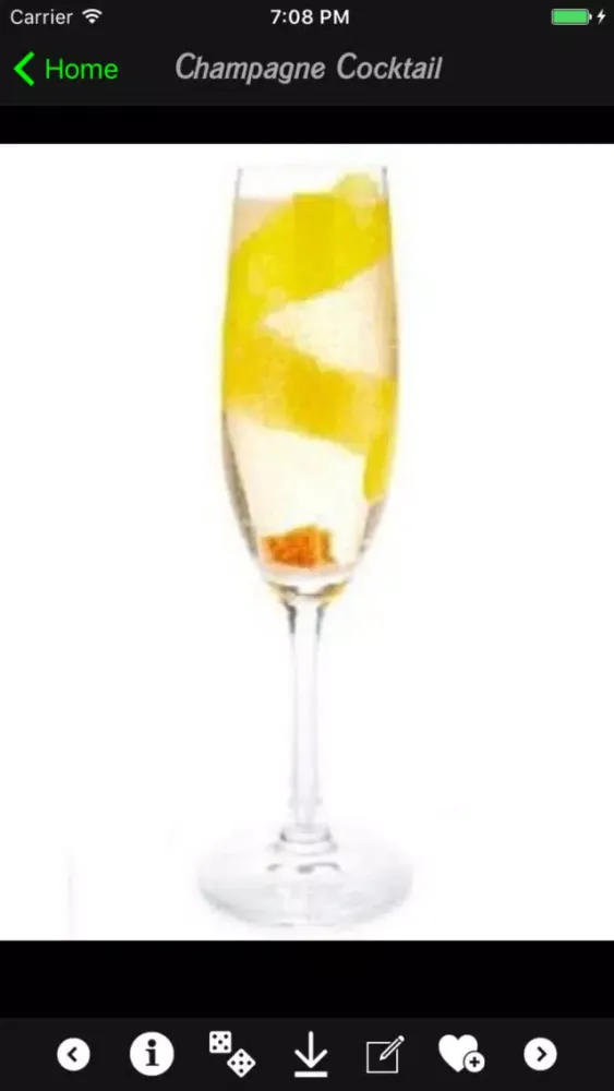 Capturas de tela do Cocktail Recipes Guide