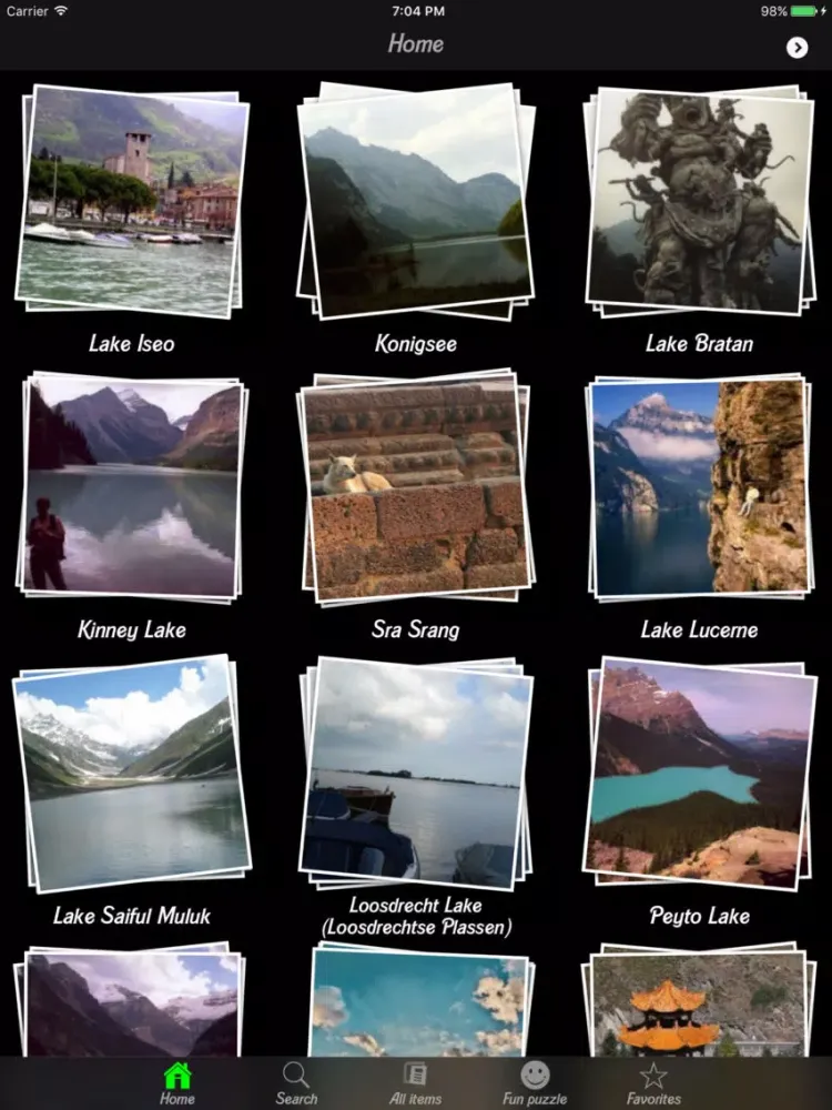 صور Lakes and Waterfalls of the World iPad 