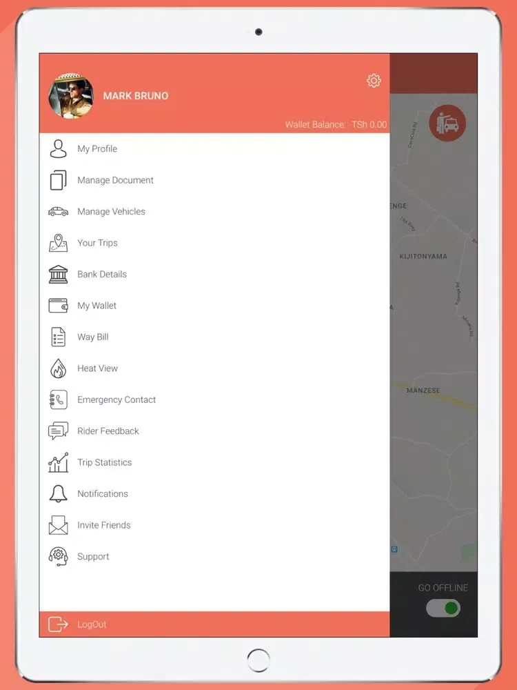 Zrzuty ekranu ROVA Partner iPad 