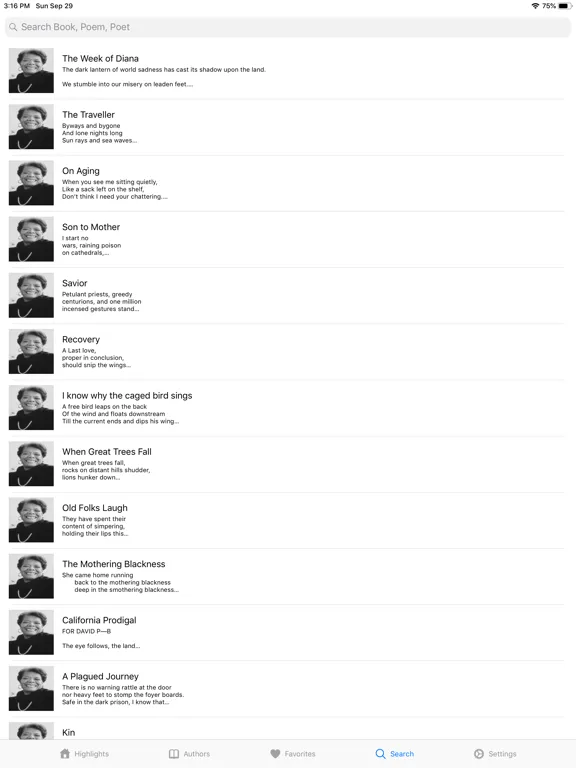 Capturas de pantalla de Poems - Love, Romantic iPad 