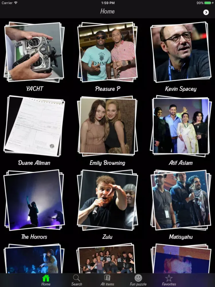 Screenshot di Music Bands iPad 
