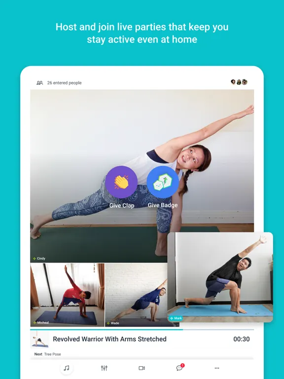 WorkoutParty! iPad 应用截图