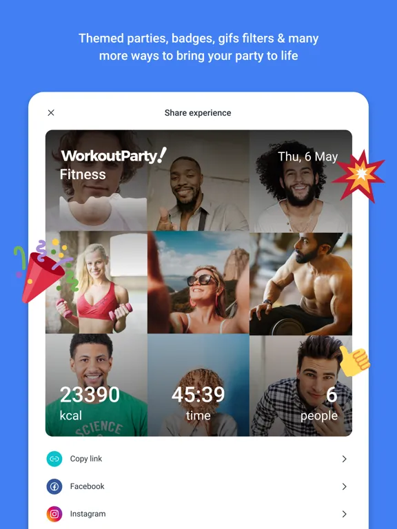 WorkoutParty! iPad 应用截图