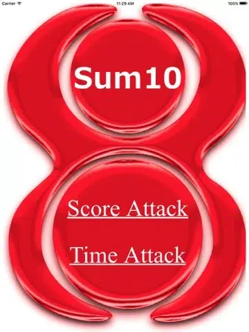 Action Puzzle 'Sum10' iPad 应用截图