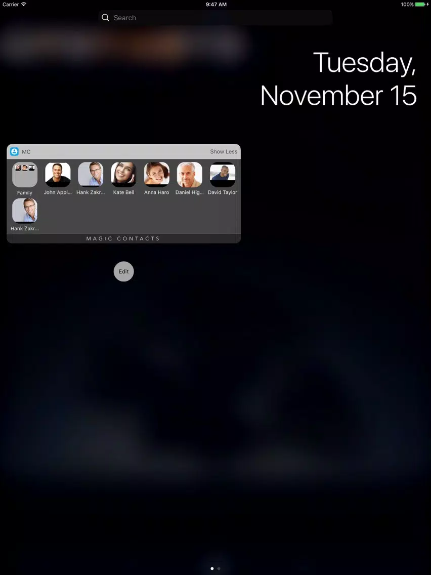 صور Magic Contacts Pro with Notification Center Widget iPad 