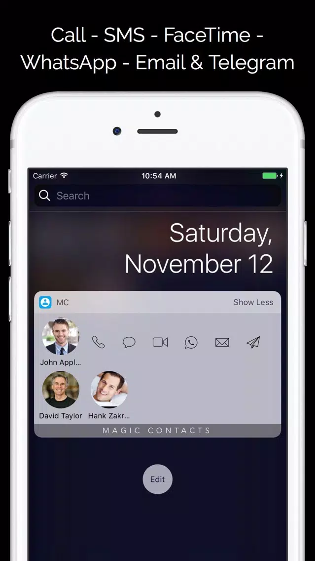 صور Magic Contacts Pro with Notification Center Widget