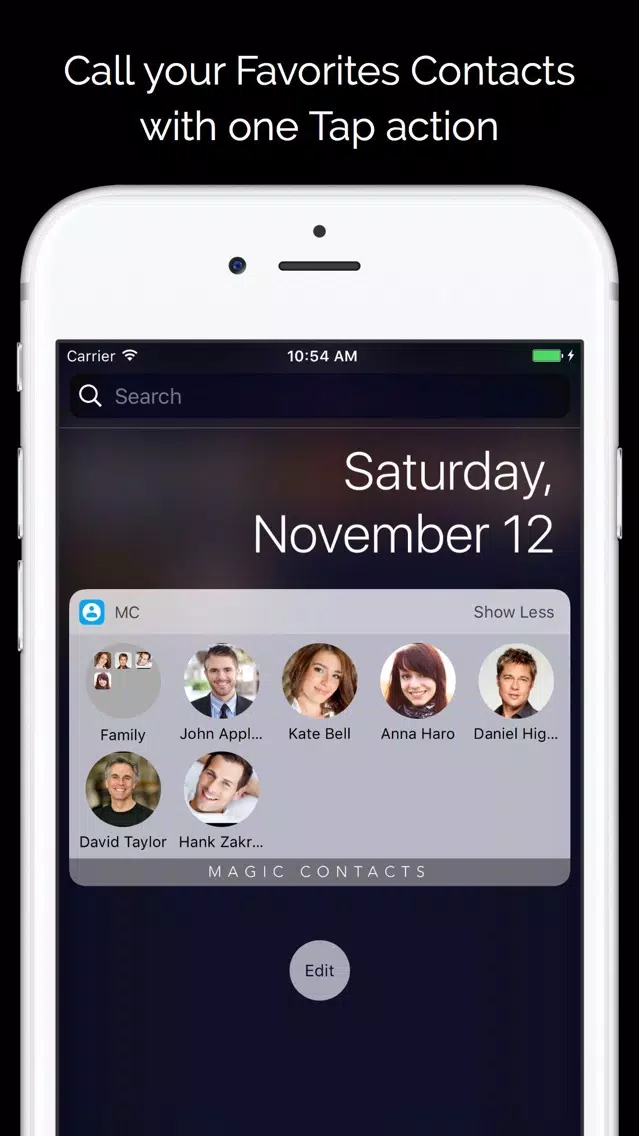 صور Magic Contacts Pro with Notification Center Widget