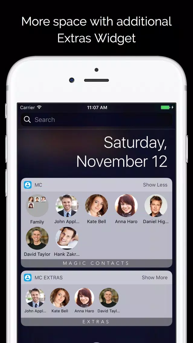 صور Magic Contacts Pro with Notification Center Widget