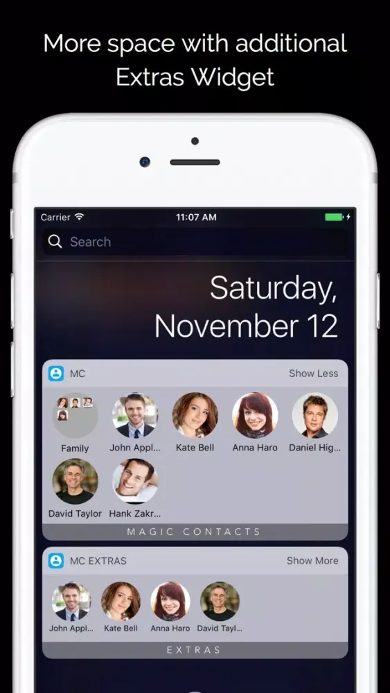 Screenshot di Magic Contacts Pro with Notification Center Widget