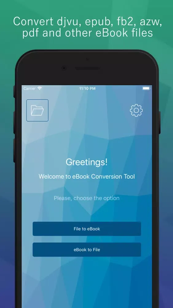 ภาพหน้าจอของ eBook Conversion Tool