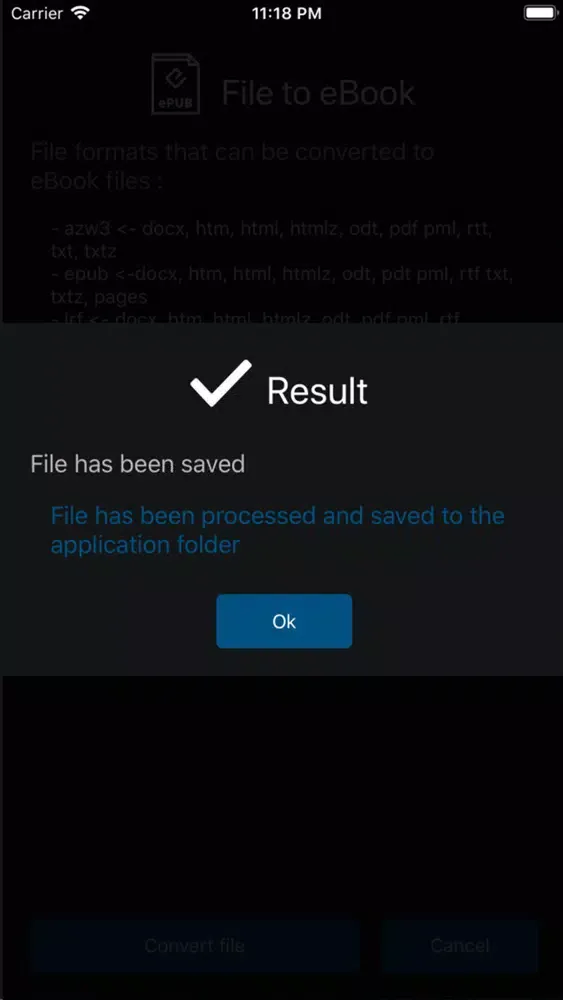 ภาพหน้าจอของ eBook Conversion Tool