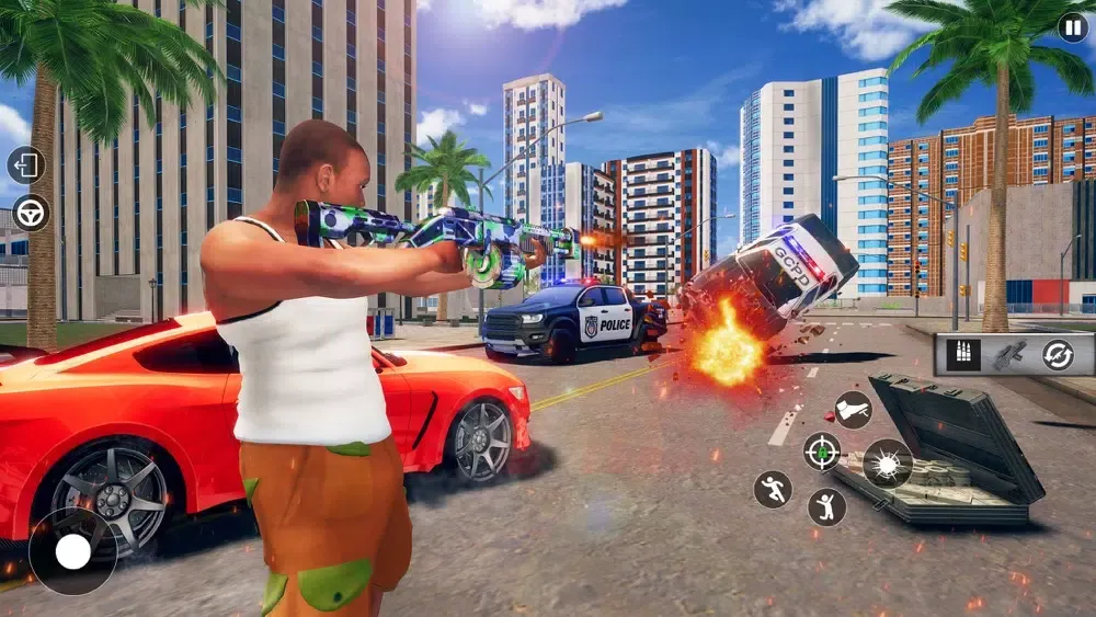 Open World - Madout Crime City 스크린샷
