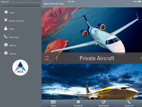 Aircraft Guide by Air Charter Service iPad  スクリーンショット