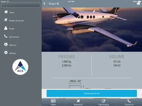 Aircraft Guide by Air Charter Service iPad  スクリーンショット