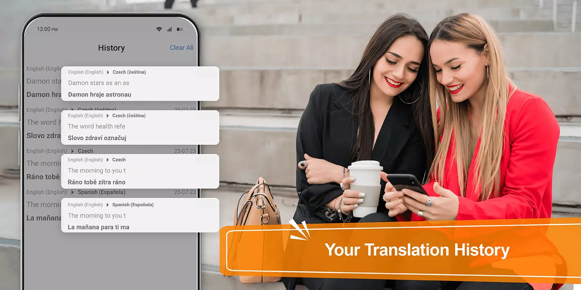 Translate App: Text and Voice Screenshots