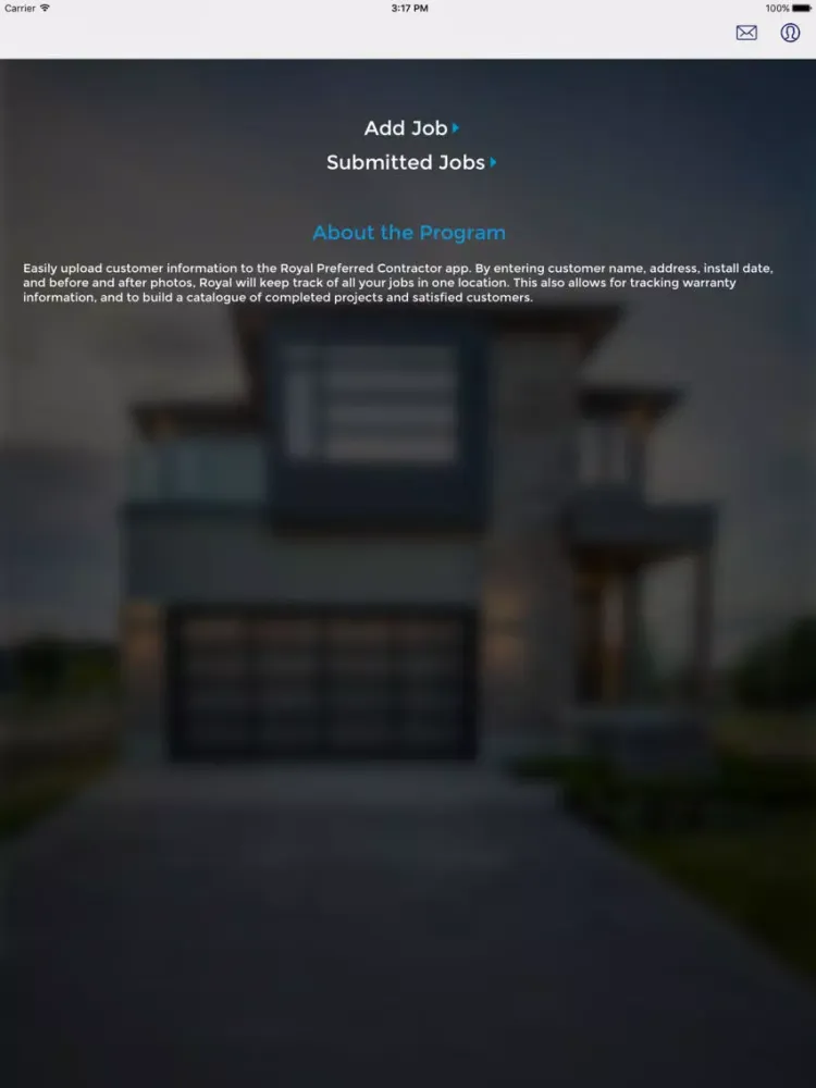 Screenshot di Royal® Preferred Contractor iPad 