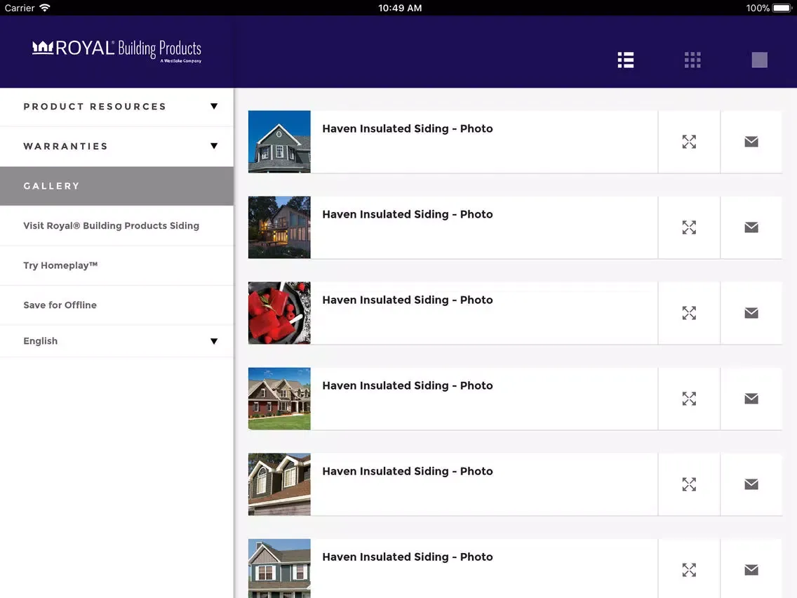 Capturas de tela do Royal Resources iPad 